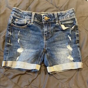 Stylish Blue Denim Girls Shorts
